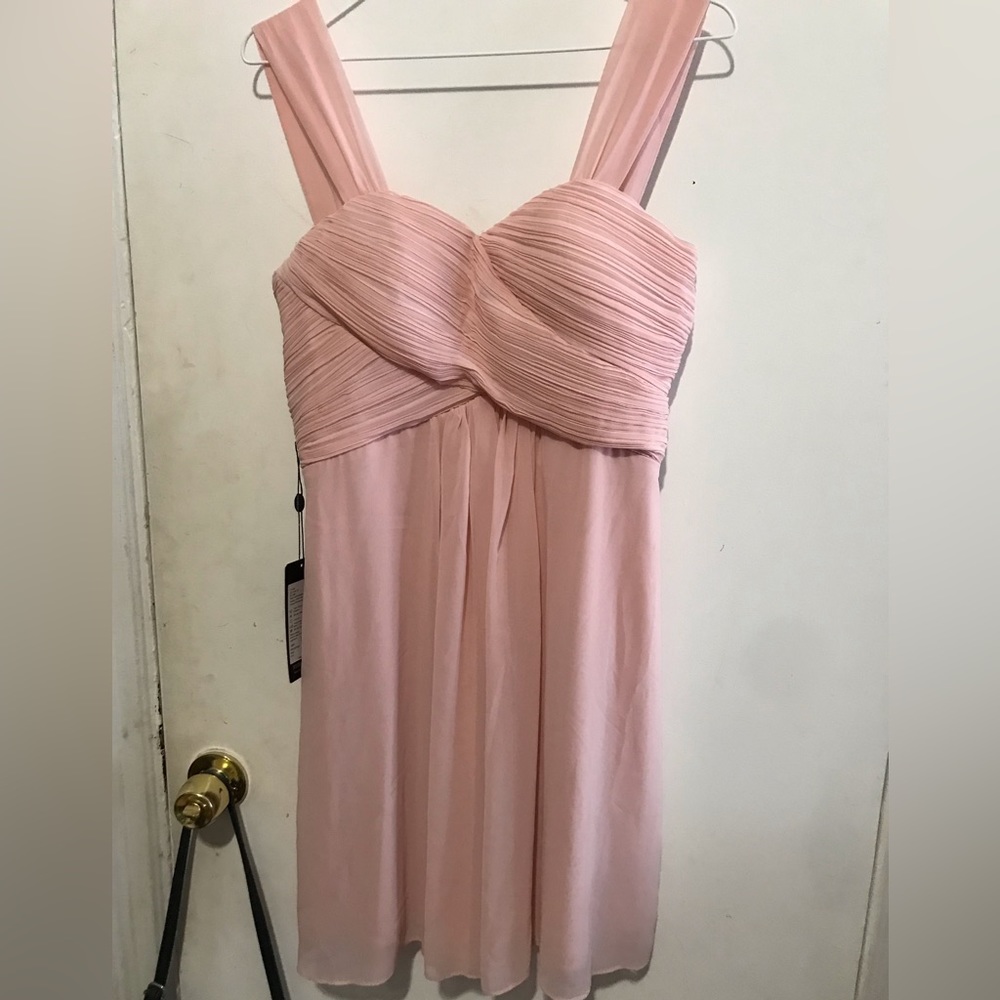 Size 6 light pink Ever Pretty chiffon dress